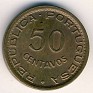50 Centavos Angola 1961 KM# 75. Uploaded by Granotius